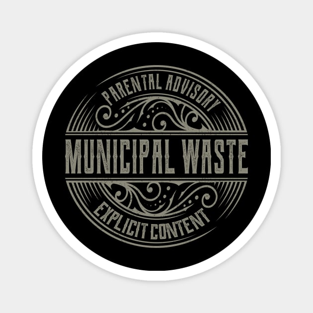 Municipal Waste Vintage Ornament Magnet by irbey